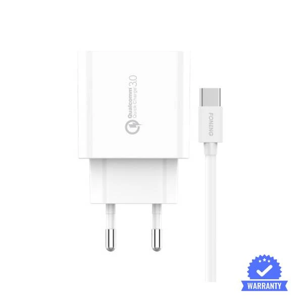 Foneng EU46 18W Fast Charger QC3 with Cable Type - C 6A