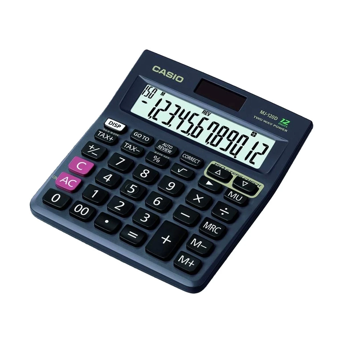 Casio MJ-120D 150 Steps Check and Correct Desktop Calculator with Tax Keys