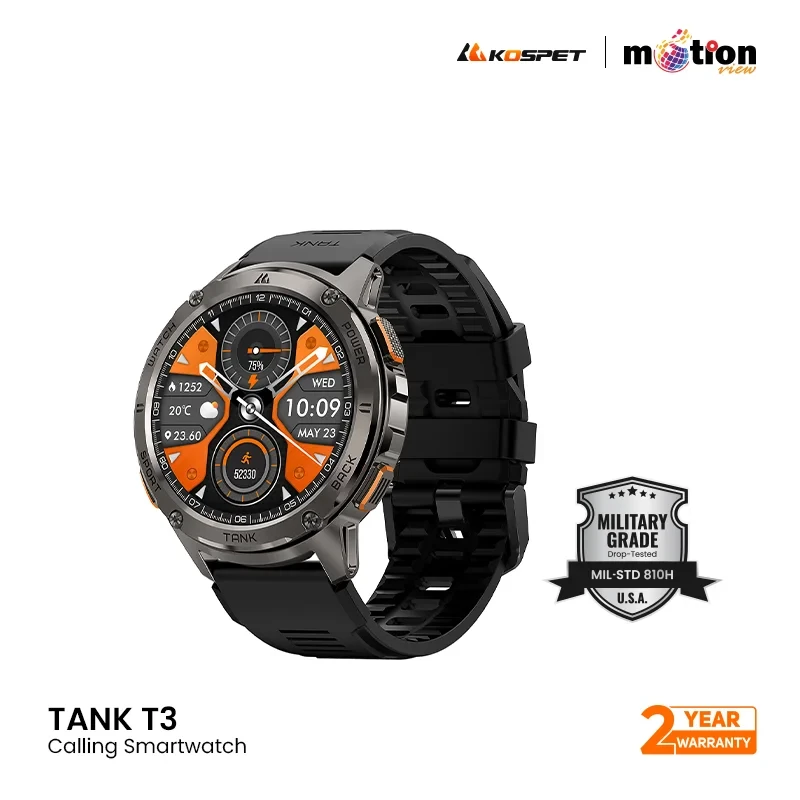 Kospet Tank T3 Calling Rugged Smartwatch
