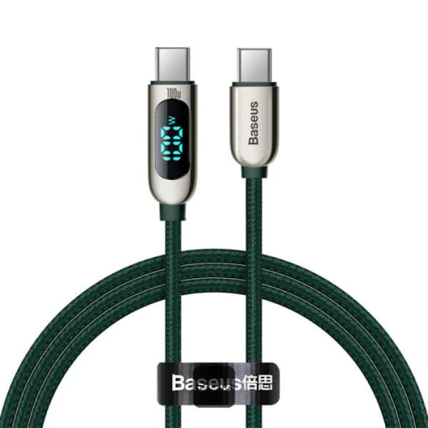 Baseus LED Display Fast Charging Data Cable Type-C to Type-C 100W