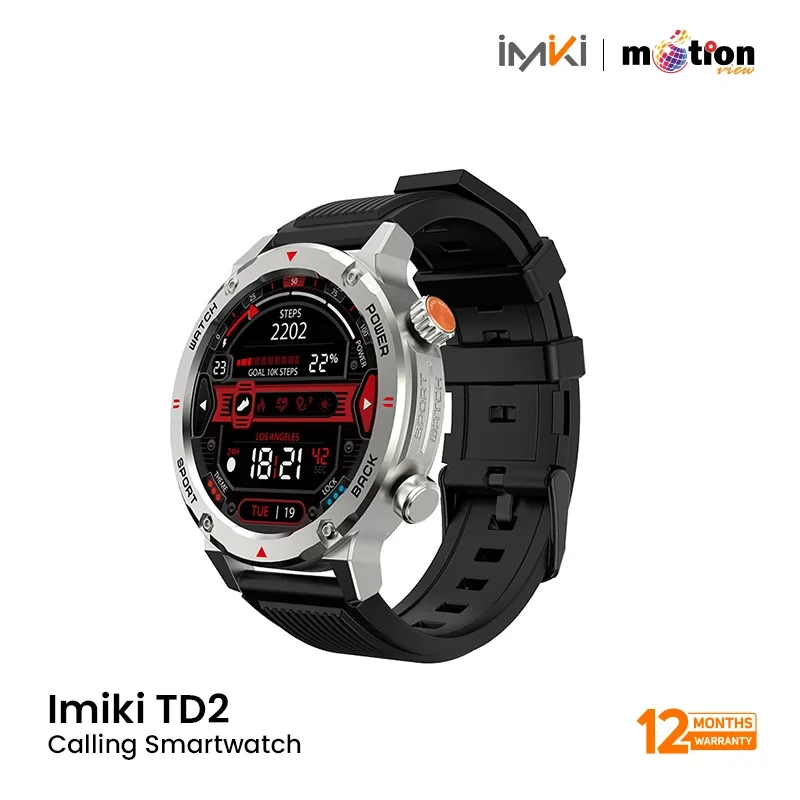 Imiki D2 Bluetooth Calling Rugged Smart Watch