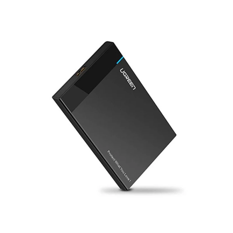 Ugreen US221 (30847) 2.5 Inch Hard Drive Enclosure with Built-in USB 3.0 Cable
