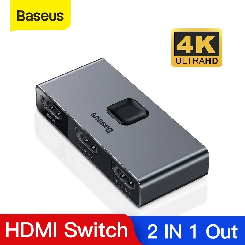 Baseus Matrix HDMI Splitter Two-Way Switch (2 In 1 Or 1 In 2)