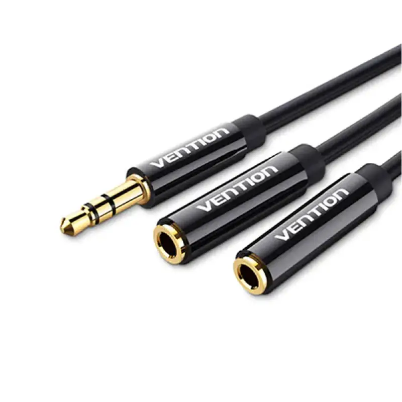 Vention BBSBY 3.5mm Male to Female Stereo Splitter Cable Adapter
