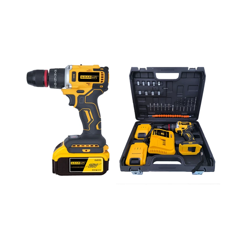 GearUP Cordless Powerfull Hand Drill with Brushless Motor
